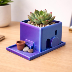 Empty Tomb Succulent Holder Easter Resurrection Planter | Plant Container with Drainage 3D Printed Planter