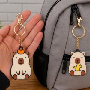 Capybara Keychains| Kawaii Backpack Charm | Capybara Gift | Bag Accessory